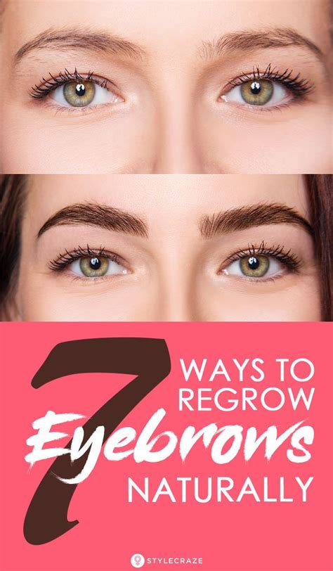 how to regrow your eyebrows quickly.